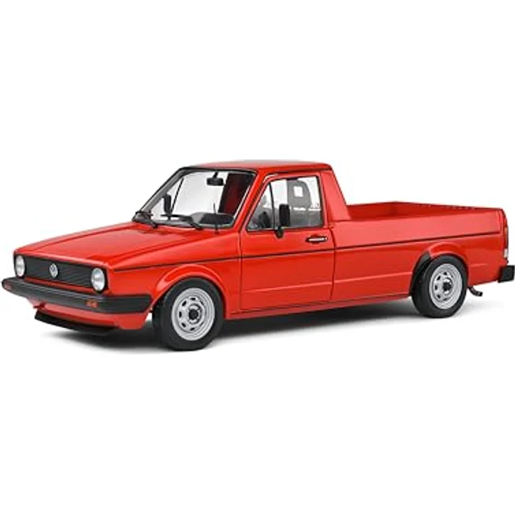 Solido 1:18 Volkswagen Caddy MK.1, Die-cast Modellfahrzeug in rot mit Kunststoffsockel – Bild 1