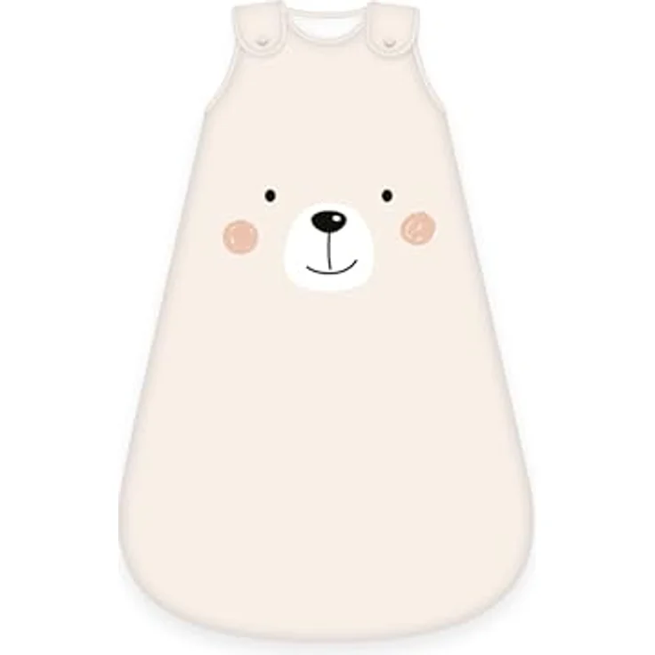 Herding babybest Schlafsack, Little Bear Motiv, 90 cm, Seitlich umlaufender Reißverschluss und Druckknöpfe – Bild 1