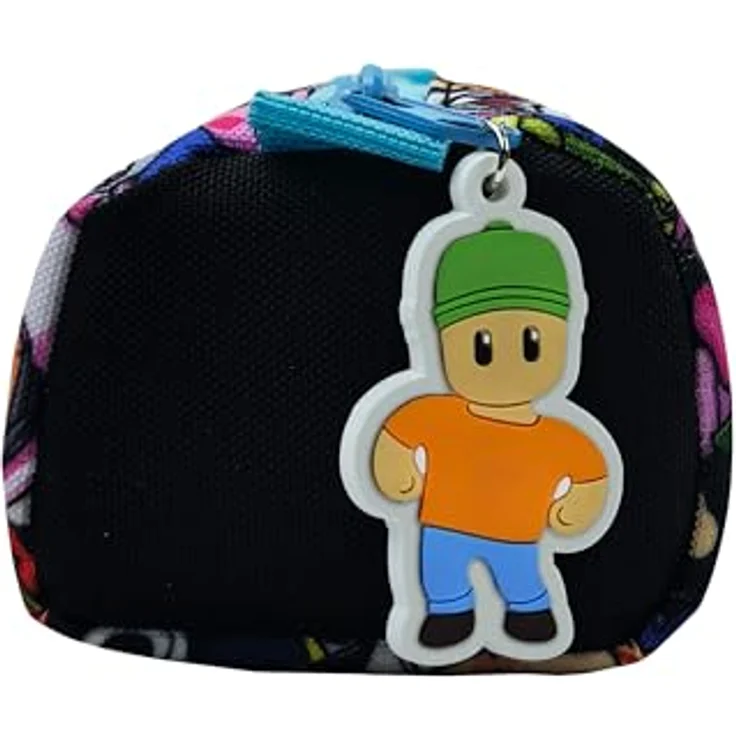Wisam Federmäppchen Stumble Guys, zylindrisches Etui für Schule, Freizeit und Studium, mehrfarbig, 22 × 8 × 11 cm, mit Figuren-Reißverschluss – Bild 3