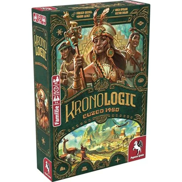Pegasus Spiele Kronologic – Cuzco 1450, Brettspiel für Familien, Gold – Bild 1