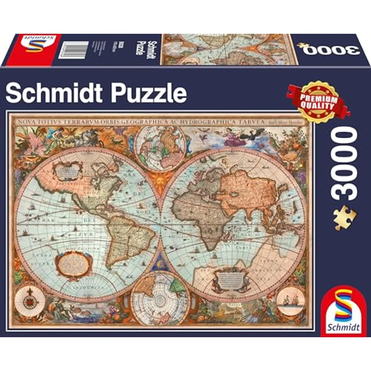 Schmidt Spiele Puzzle 58328 Antike Weltkarte, 3000 Teile Puzzle, bunt - Preisvergleich – Bild 2
