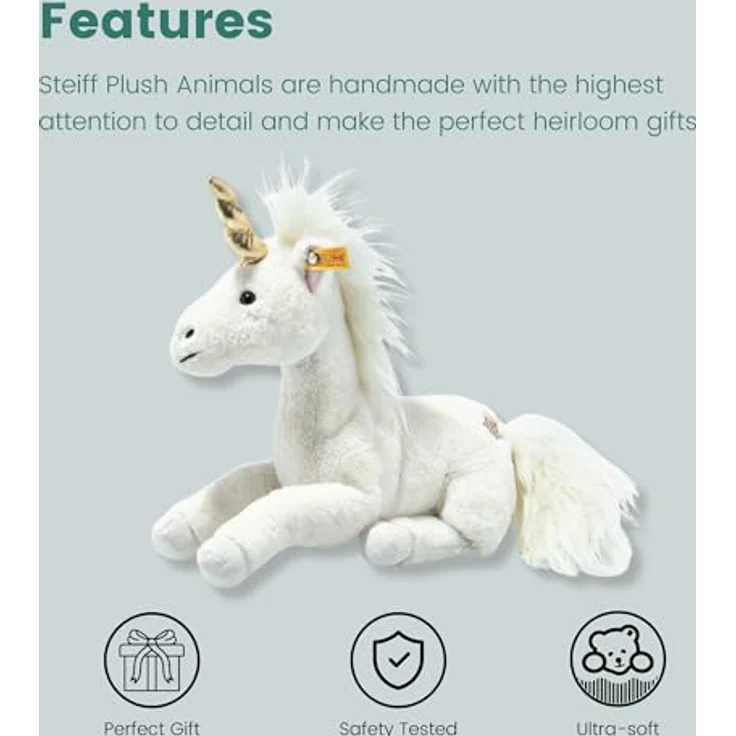 Steiff Unica Schlenker Einhorn 27 weiss – Bild 7