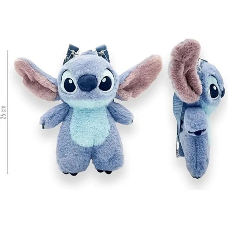 Cerdá Kindergartentasche Lilo & Stitch - Stitch, Blau, 3D Design, 100 % Polyester, 17 x 30 x 11 cm – Bild 2