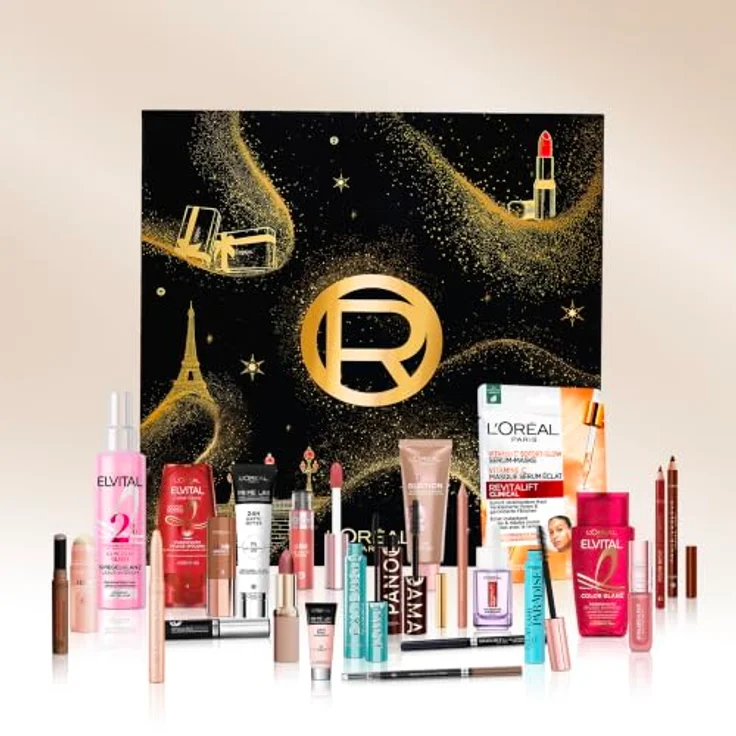 L'Oréal Paris Beauty Adventskalender 2026, 24 hochwertige Beauty-Produkte, inklusive Revitalift Serum-Maske und Waterproof Mascara Black – Bild 11