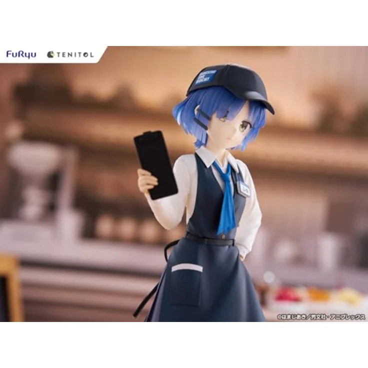 FuRyu Bocchi the Rock! Tenitol PVC Statue Ryo Yamada Cafe Style Ver. 21 cm, detailreiche Sammelfigur in bedruckter Box – Bild 5