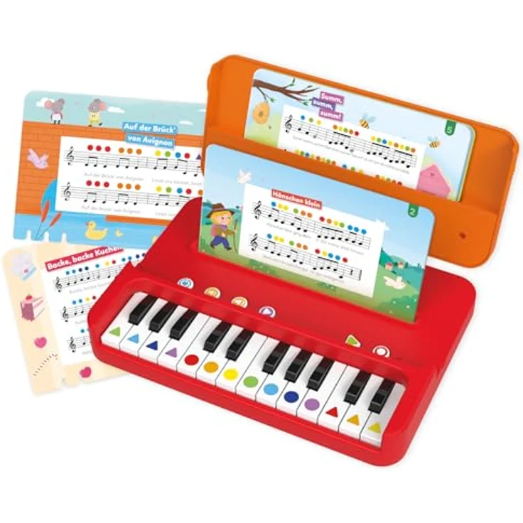 Jumbo Spiele Ich lerne Musik, Lernspielzeug mit selbstkorrigierendem Klavier und interaktiven Melodien – Bild 6