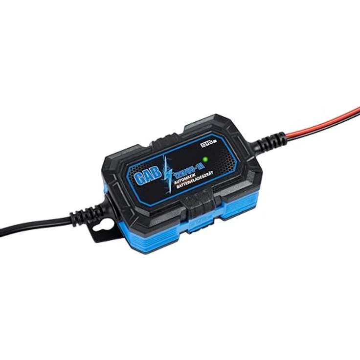 Güde Automatik Batterieladegerät GAB 12V/6V-1A, vollautomatisches Erhaltungsladegerät mit Inverter-Technologie, Verpolungs- und Kurzschlussschutz, für 4-30 Ah Batterien – Bild 1