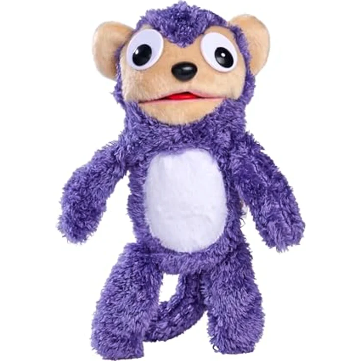 Simba 105953333 ScreamerZ Affe „Monkey Madness“ mit Sound - witziges Kuscheltier mit Schrei-Geräuschen - Plüschfigur für Kinder ab 5 Jahre, ca. 30 cm, lila – Bild 2