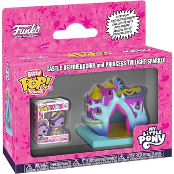 Funko Bitty POP! Town: My Little Pony - Castle of Friendship - Sammelbare Vinylfigur, 9,5 cm hoch, hochwertiges Vinyl, offizielles Merchandise für Kinder & Erwachsene – Bild 1
