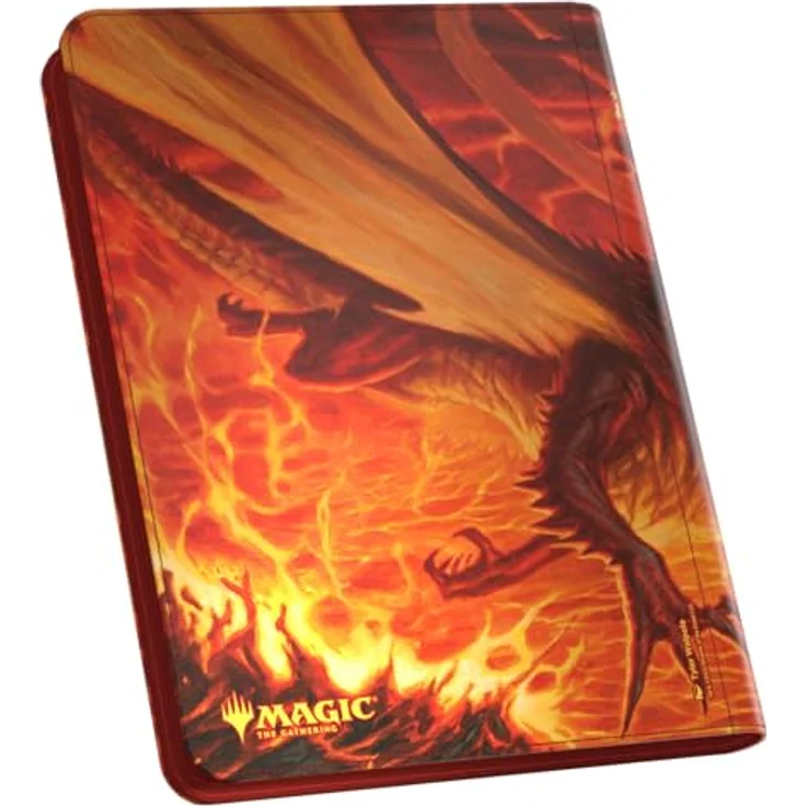 Ultimate Guard Zipfolio 360 Xenoskin, Sammelkartenmappe mit Reißverschluss für Magic: The Gathering - "Tarkir: Dragonstorm" - Magmatic Hellkite, säure- und PVC-frei, designed für Doppelhüllen – Bild 2