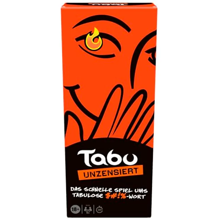 Hasbro Gaming Taboo Unzensiert, Partyspiel für Erwachsene, Brettspiel mit NSFW Inhalt