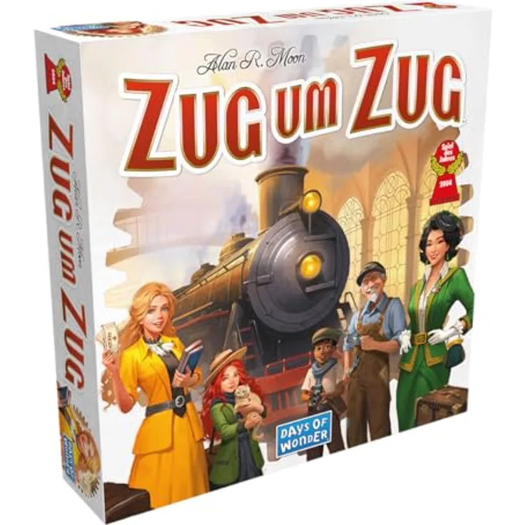 Days of Wonder Zug um Zug (Refresh), Familienspiel für 2-5 Spieler, ab 8 Jahren, 30-60 Minuten Spielzeit, Deutsch