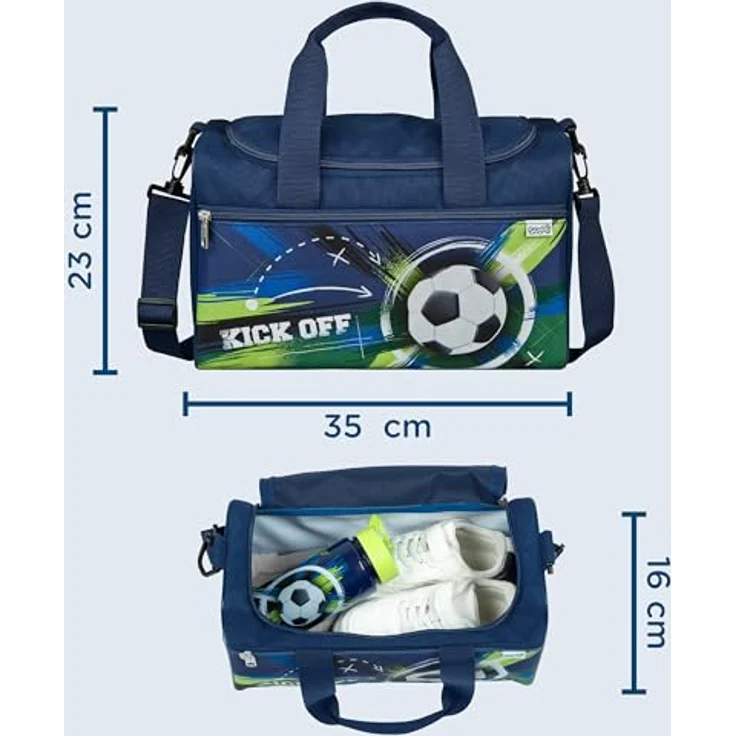 Scooli Sporttasche, 35 cm Kindersporttasche aus 100% Polyester, blau – Bild 2