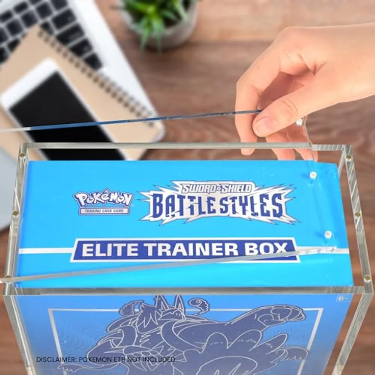 Evoretro Acrylschutz für ETB Elite Trainer Box, mit Magnetverschluss, 1 Stück, 19,3 x 9,11 x 16,76 cm – Bild 6
