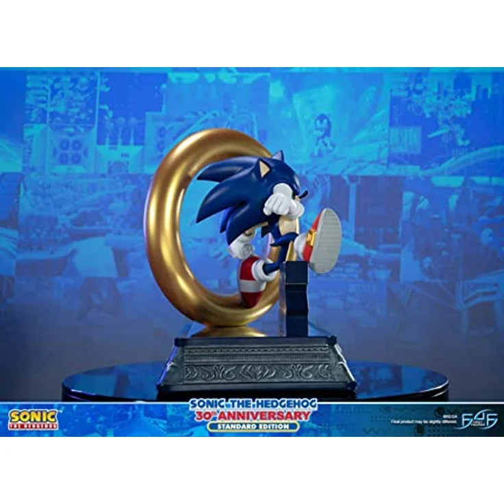 First4Figures SONIC30ST Sonic The Hedgehog Kunstharz-Statue, Schwarz – Bild 5