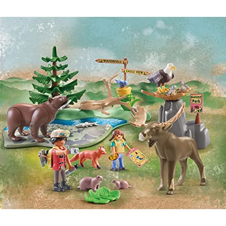 Playmobil® Konstruktions-Spielset Wiltopia - Abstecher zu den Tieren Nordamerika (71403), Wiltopia, (54 St), teilweise aus recyceltem Material – Bild 4