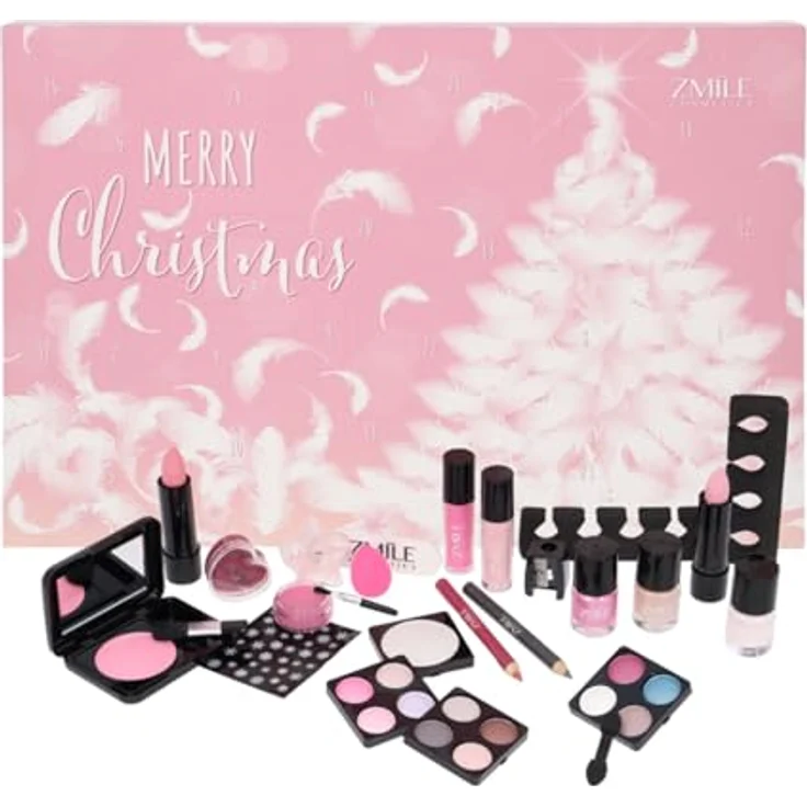 Zmile Cosmetics Traditioneller Adventskalender Rosa und Flauschig, Adventskalender für die festliche Saison – Bild 1