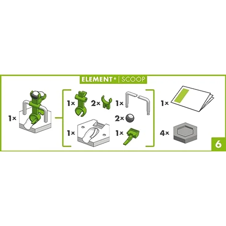 Ravensburger GraviTrax Element Scoop - Zubehör für das Kugelbahnsystem. Kombinierbar mit allen GraviTrax Produktlinien, Starter-Sets, Extensions und Elements, Konstruktionsspielzeug ab 8 Jahren – Bild 4