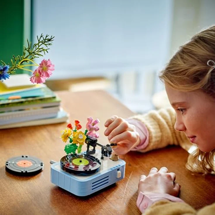 LEGO Creator 3in1 Plattenspieler mit Blumen - Umbaubar in Radio oder Mikrofon - Musik Spielzeuge für Kinder - Kreative Geschenkidee - 31172 – Bild 2