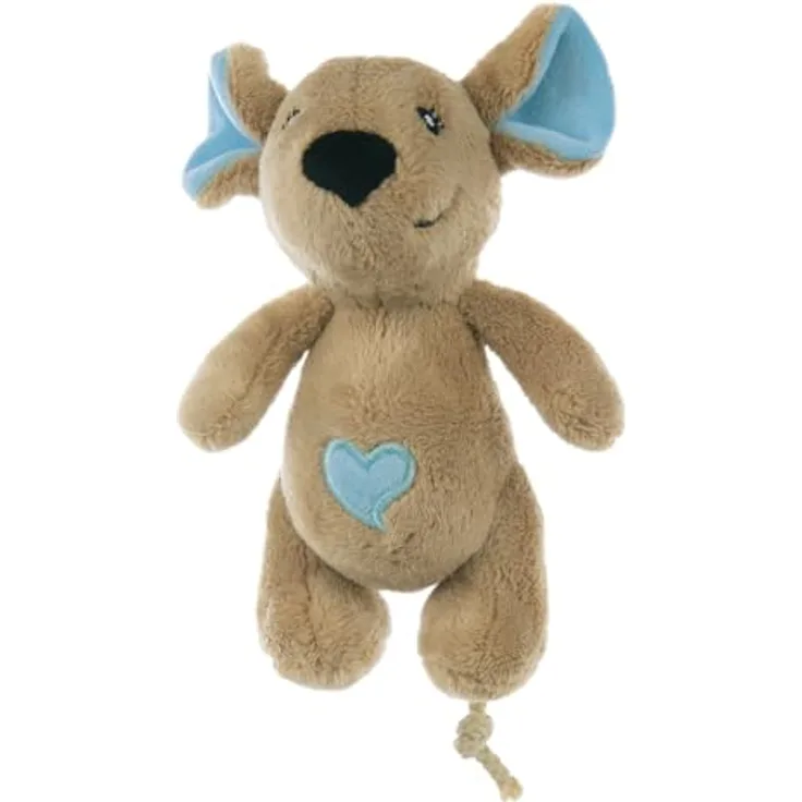 PETLANDO Moodles Kuscheltier Ratte Rebecca, schadstofffreies Spielzeug für Hunde, 13 cm, ohne Quietscher