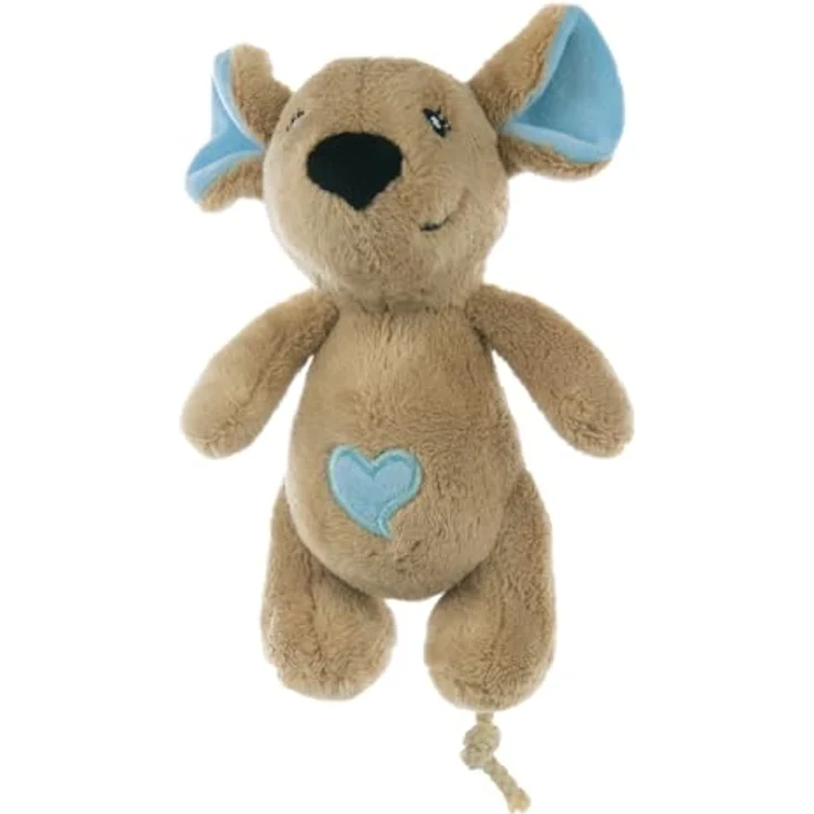PETLANDO Moodles Kuscheltier Ratte Rebecca, schadstofffreies Spielzeug für Hunde, 13 cm, ohne Quietscher – Bild 1