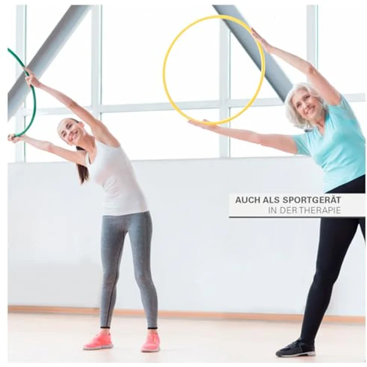 Gymnastikreifen aus Kunststoff, Hula Hoop, Trainingsreifen, Turnreifen, 60 cm, Blau – Bild 4