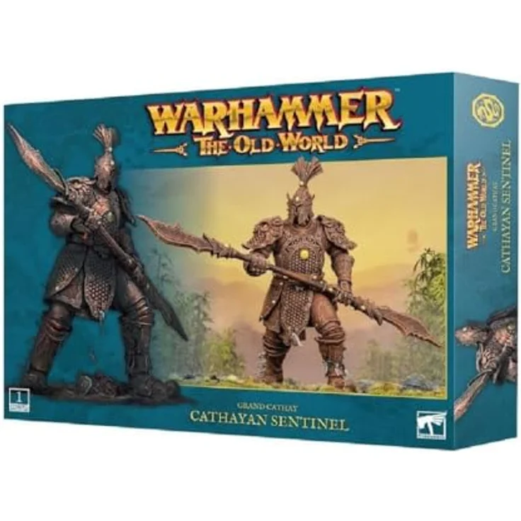 Games Workshop Warhammer The Old World - Grand Cathay - Cathayan Sentinel, mehrteilige Kunststofffigur mit 167 Komponenten und zwei Posen, unbemalt – Bild 1
