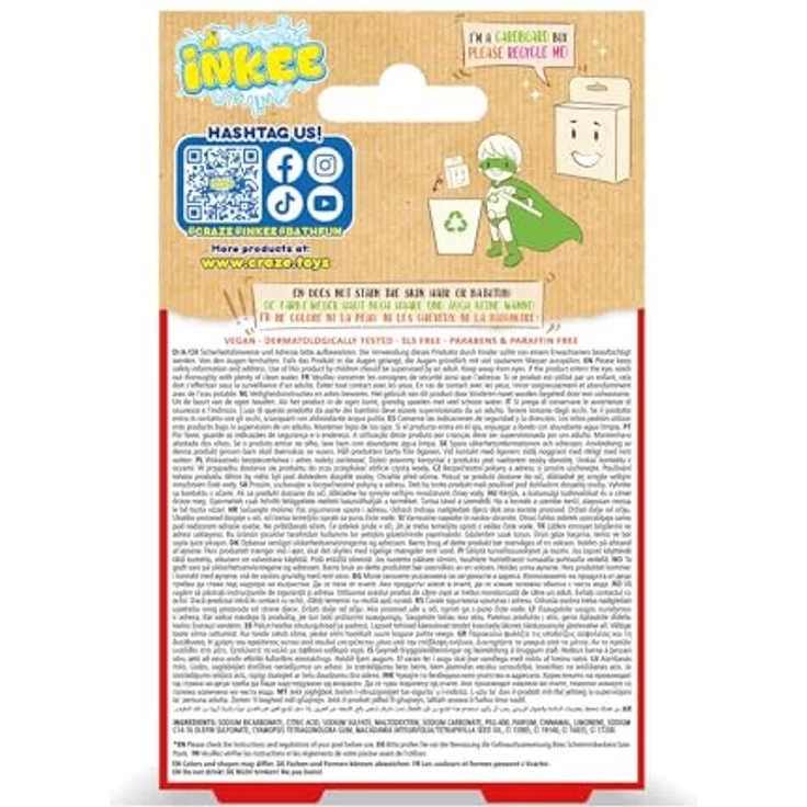 INKEE Foamy Volcano | Badebombe Kinder in Vulkan-Form, Badekugel Kinder Gelb, Rot & Orange mit Cola-Duft & Macadamia-Öl, Super Cremig – Bild 4