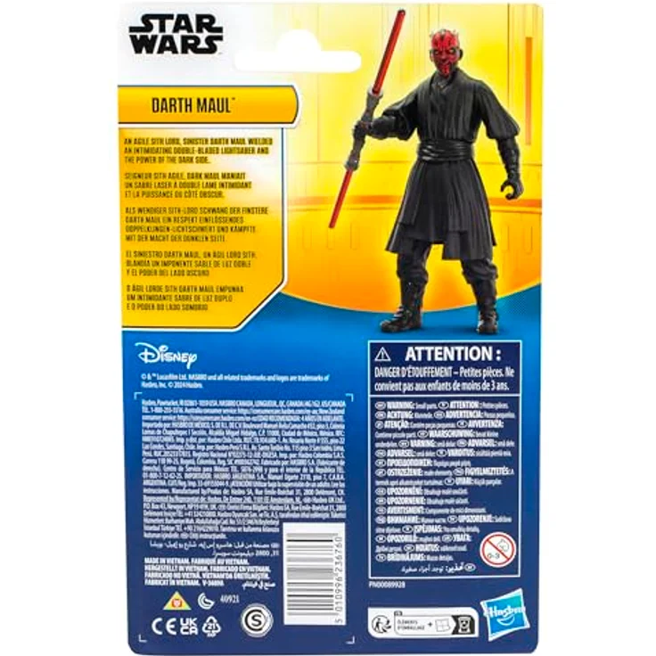 Star Wars Epic Hero Series Darth Maul Action-Figur (10 cm) mit Doppelklingen-Lichtschwert und mehreren Bewegungspunkten – Bild 5