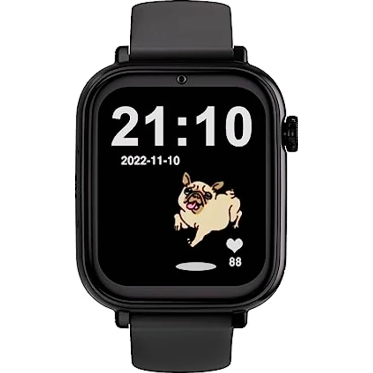 SaveFamily SaveWatch Plus 4G. Smartwatch für Kinder. Anruf, Video, Face ID, Anpassbare Bänder, UltraSlim, Hintergrundbilder, Musik, Bluetooth, App Store (Black is Black) – Bild 2