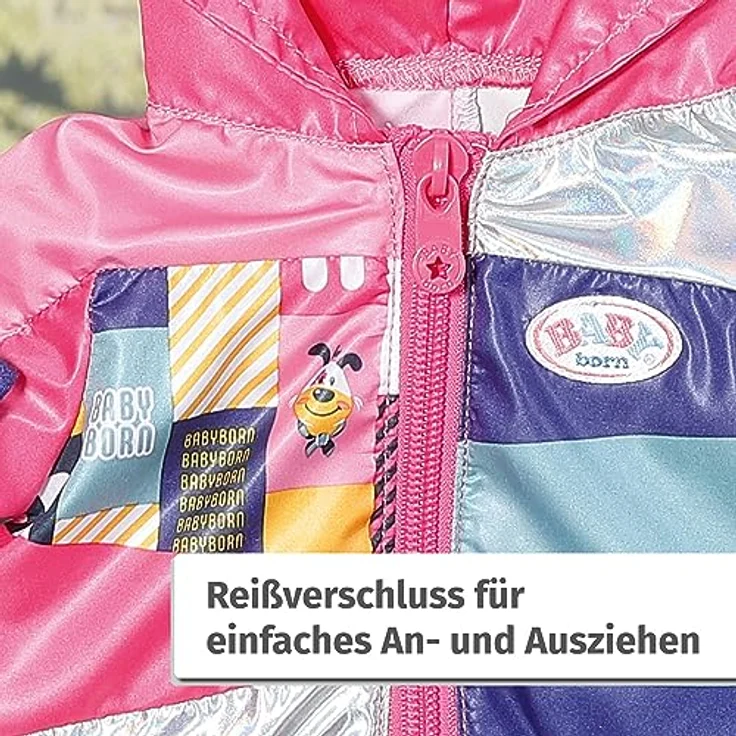 BABY born, Puppenzubehör, Bike Jacket & Pants 43cm, Zubehör Fahrrad Outfit mit Jacke und Hose, 835647, Zapf Creation – Bild 4