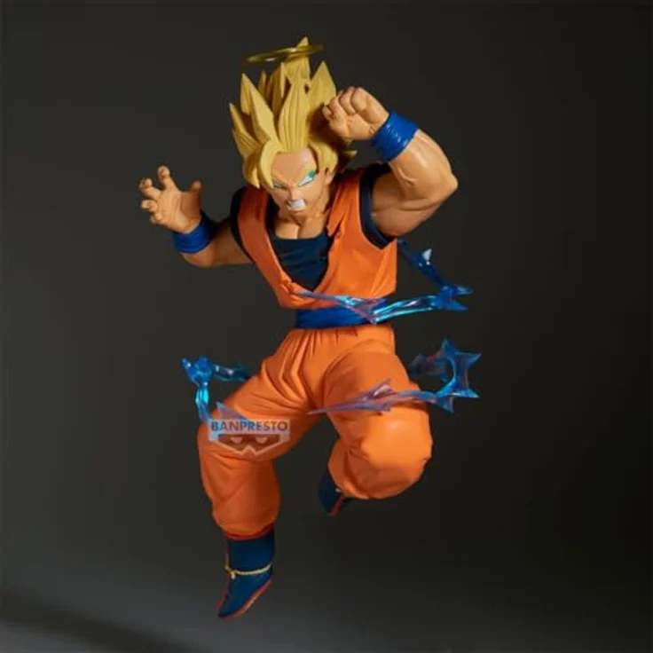 Banpresto Actionfigur Goku Super Saiyan 2 (Vs Majin Vegeta), Dragon Ball Z, 15 cm, PVC Sammlerfigur, Mehrfarbig, mit Basisständer – Bild 2