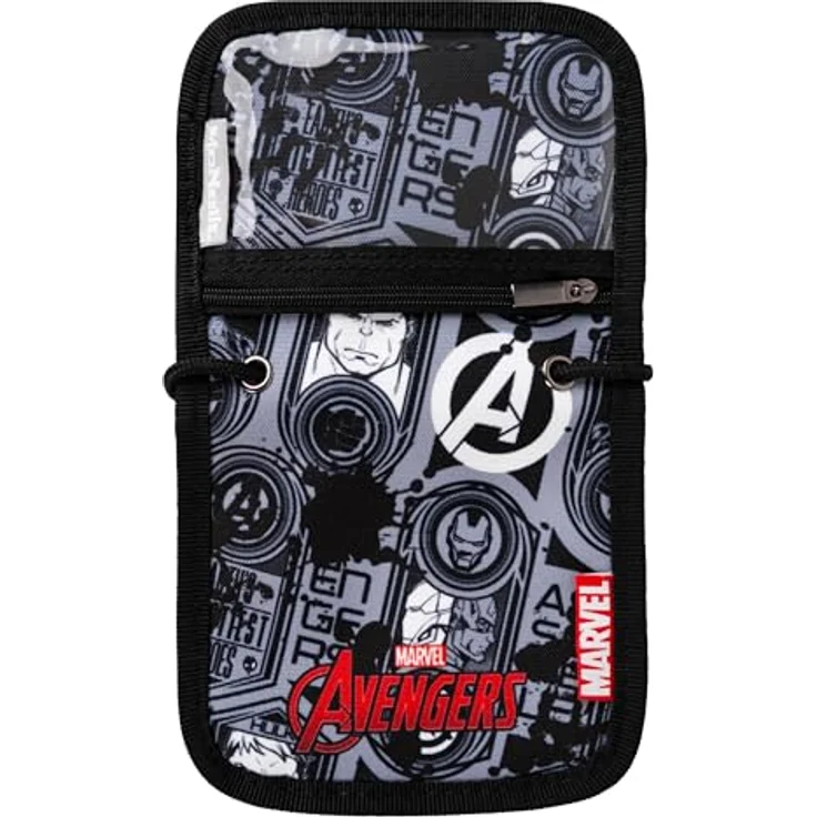 McNeill Brustbeutel Marvel, Avengers - Kinder-Brustbeutel für sicheren Transport von Kleingeld, Schülerausweis oder Fahrkarten – Bild 2