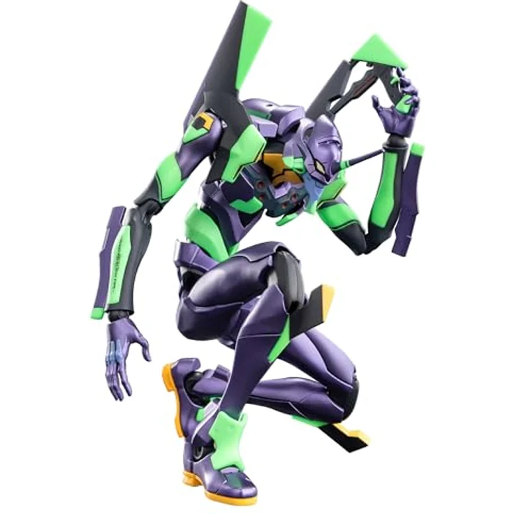 Blokees Evangelion Test Type-01 Action Edition, detailreiche Sammelfigur mit authentischem Entry Plug-Mechanismus und dynamischem Doppelgelenk-System, Mehrfarbig aus Acrylnitril-Butadien-Styrol (ABS) – Bild 4