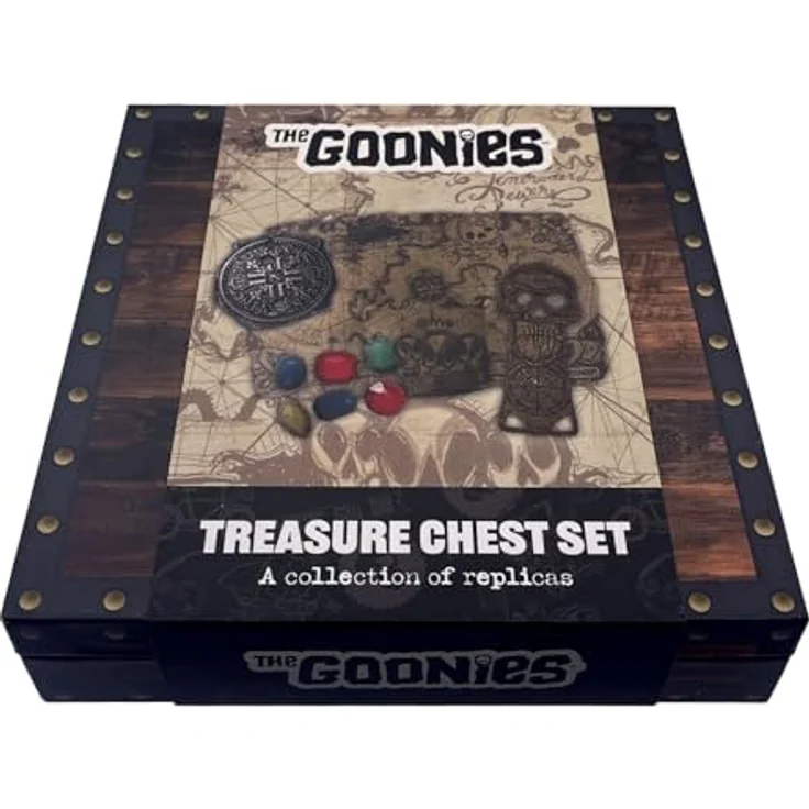 Fanatic Die Goonies Replik Treasure Set Limited Edition, 1985 Stücke, mit Metallknochen-Schlüssel, Doubloon, Piratenschatzschmuck und Schatzkarte – Bild 2
