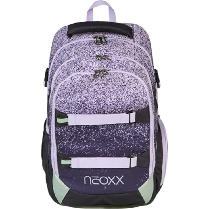 neoxx Active Pro Schulrucksack Glitterally Perfect, 31 x 45,5 x 21 cm, bequem einstellbares Tragesystem, ideal für Schulmaterial