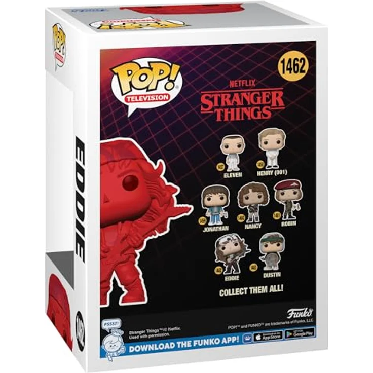 Funko POP! & Tee: Stranger Things - Hunter Eddie mit Gitarre - XL T-Shirt und Vinyl-Sammelfigur - ideale Geschenkidee für TV-Fans – Bild 3