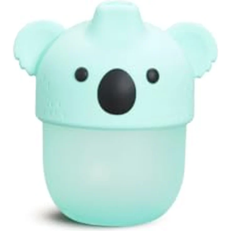 Munchkin 3D Koala Weichgriff-Auslaufsicherer Trinklernbecher, BPA-frei, für Kleinkinder ab 9 Monaten, 236 ml, zahnfleischfreundliches Silikondesig – Bild 1