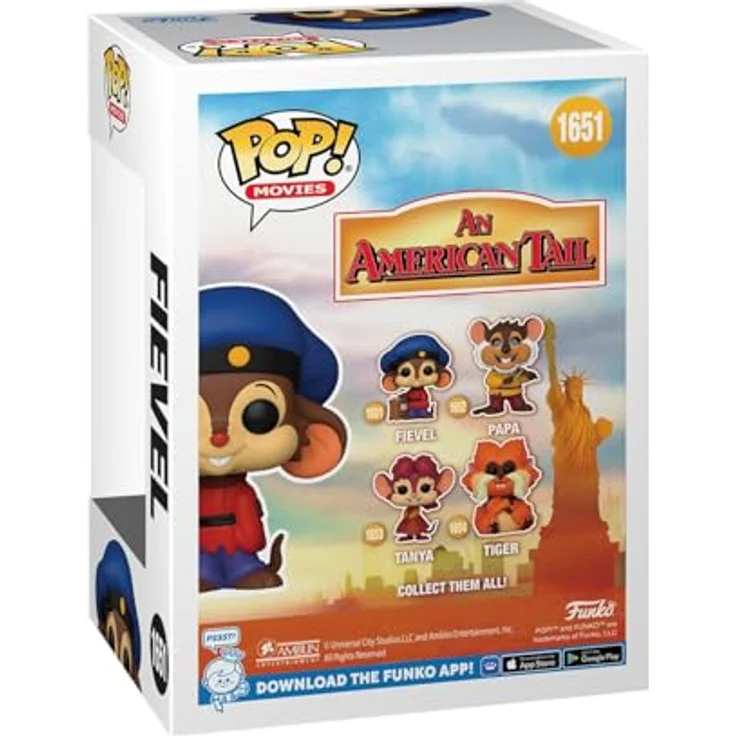Funko Pop! Movies: American Tail - Fievel Mousekewitz - Vinyl-Sammelfigur, 9,5 cm, Geschenkidee, Offizielle Handelswaren, Spielzeug für Kinder und Erwachsene, Movies Fans – Bild 3