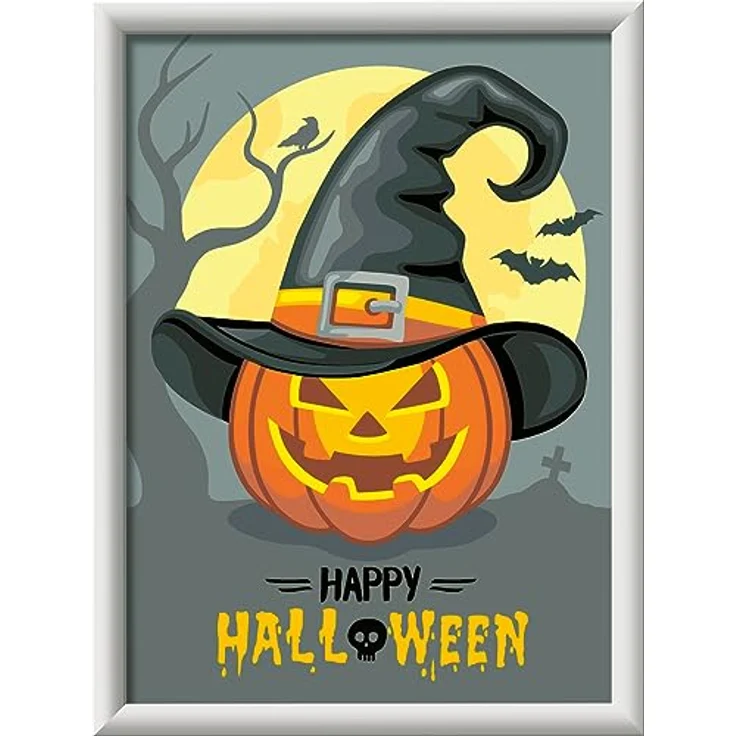 Ravensburger Malen nach Zahlen 23601 - Happy Halloween - Kinder ab 9 Jahren – Bild 2