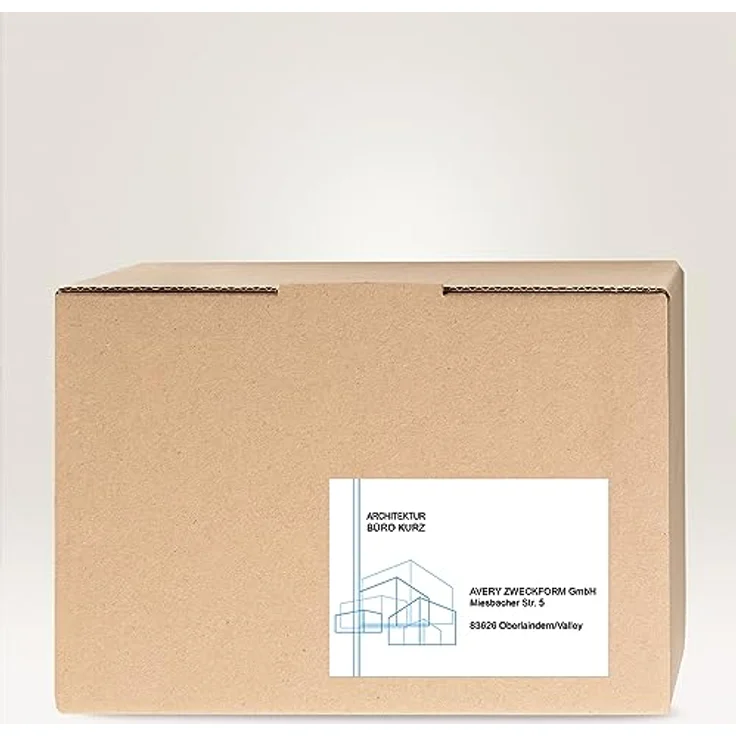 AVERY Zweckform 1.200 Versandetiketten Art. 8017 (99,1x143,5mm (A6) Adressetiketten selbstklebend für DHL und Hermes, Versandaufkleber, 3483, 300 Blatt, für alle Drucker) – Bild 2