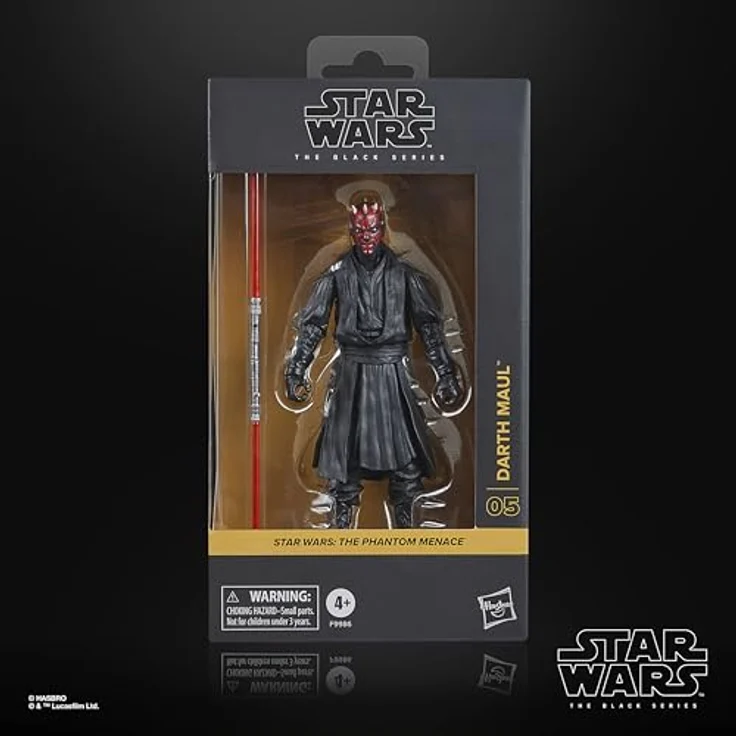 Star Wars The Black Series Darth Maul, Action-Figur 15 cm mit Doppelklingen-Lichtschwert aus "Die dunkle Bedrohung" – Bild 2