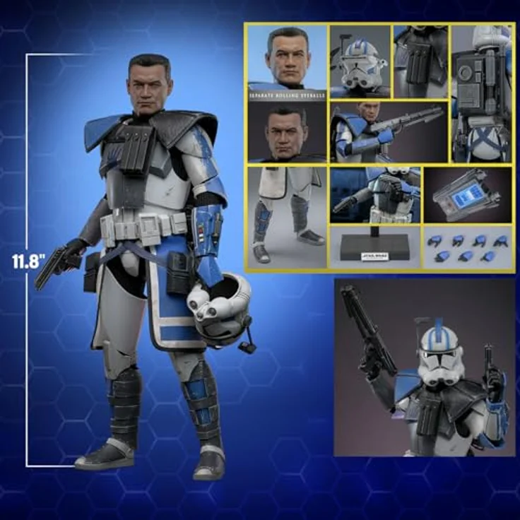 Hot Toys Star Wars: The Clone Wars 1/6 Actionfigur Arc Trooper Echo, 30 cm, mit Fensterbox und Schuber – Bild 2