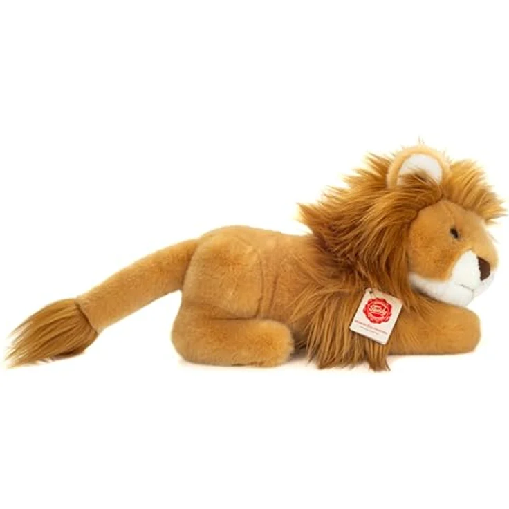 Teddy-Hermann Löwe liegend, 30 cm, flauschiger Plüsch, freundliches Design, pflegeleicht waschbar – Bild 3