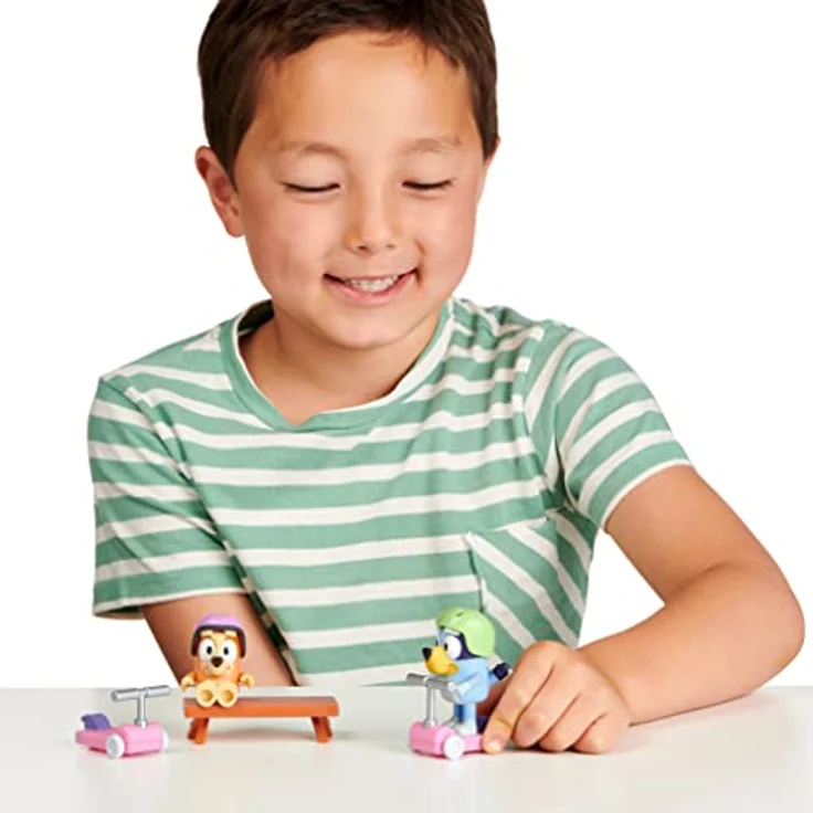 Bluey und Fahrzeug: Figuren (6,3–7,6 cm) mit beweglichen Gelenken, 2er-Pack – Bild 3