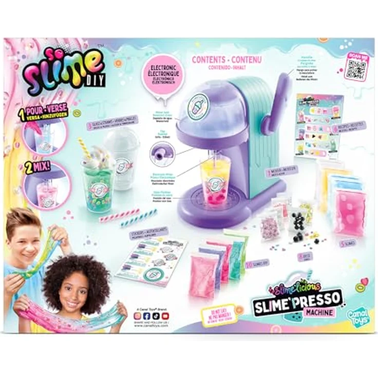 Canal Toys Slime 'Presso Machine, Kreativset für farbenfrohe Slime-Kreationen im Kaffeemaschinen-Design – Bild 4