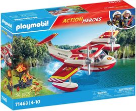 Playmobil® Konstruktions-Spielset Feuerwehrflugzeug mit Löschfunktion (71463)