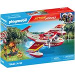 Playmobil® Konstruktions-Spielset Feuerwehrflugzeug mit Löschfunktion (71463), Action Heroes, (34 St), Made in Europe - Preisvergleich