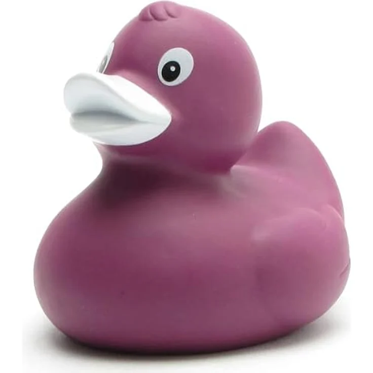 Duckshop Badeente - personalisierbar mit Wunschtext (max. 10 Zeichen), violett, Badewannenspielzeug – Bild 3