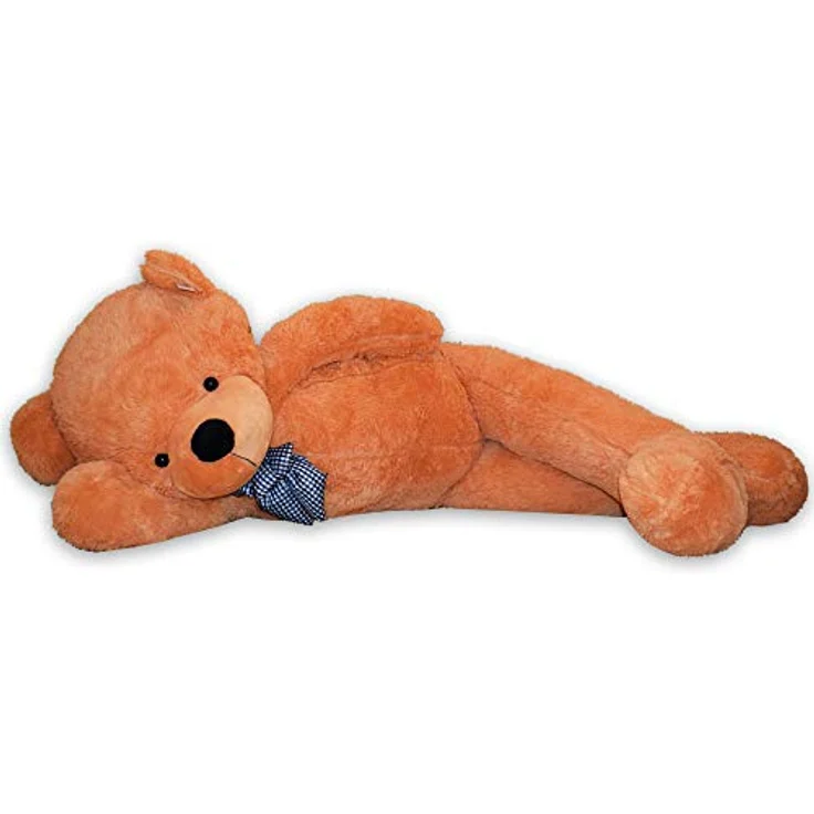 TE-Trend XXL Plüschbär 200cm Hellbraun - riesen Kuscheltier mit Schleife - waschbar & EN71-zertifiziert – Bild 3